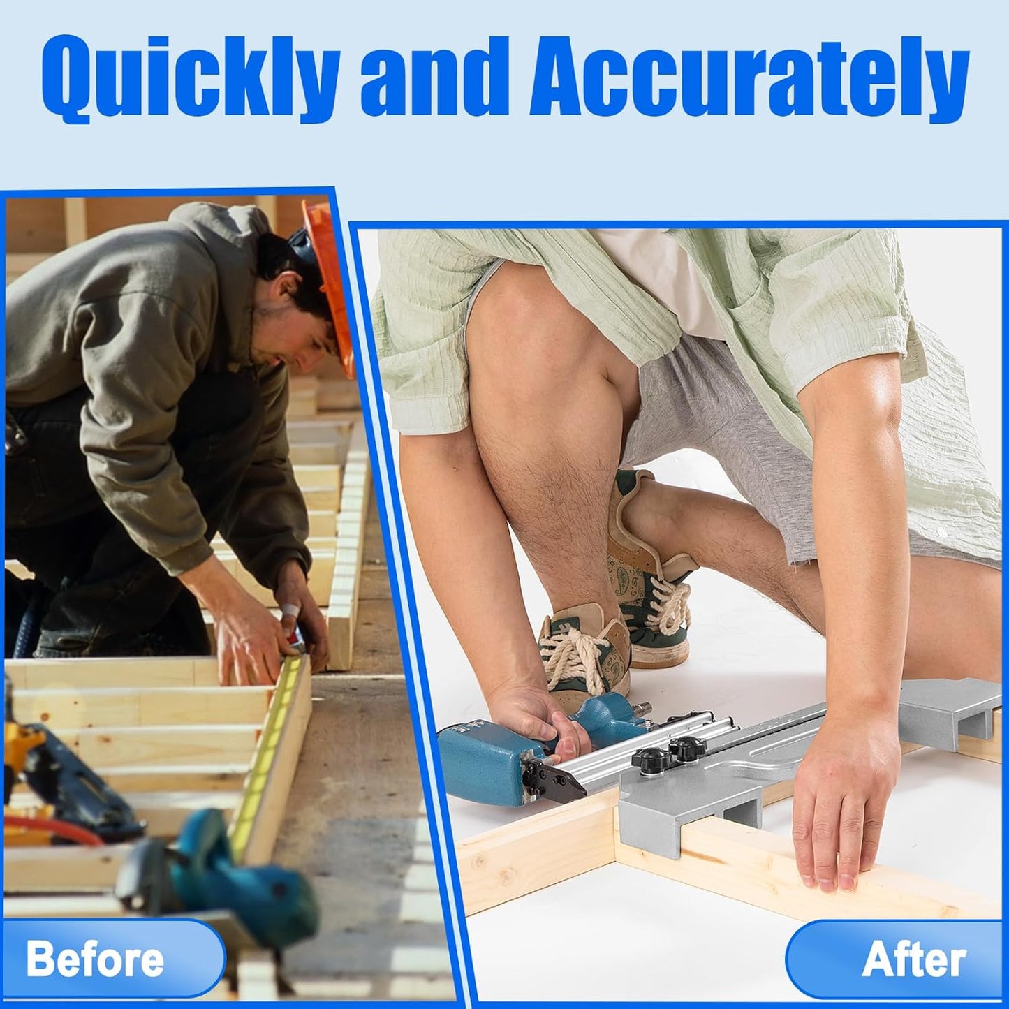2Pack Portable Adjustable Framing Tools for 12-24 Inch On-Center, Stud Layout Tool, Stud Spacer Framing Tool, Precision Measurement Framing Spacing Tool for Framing Wall