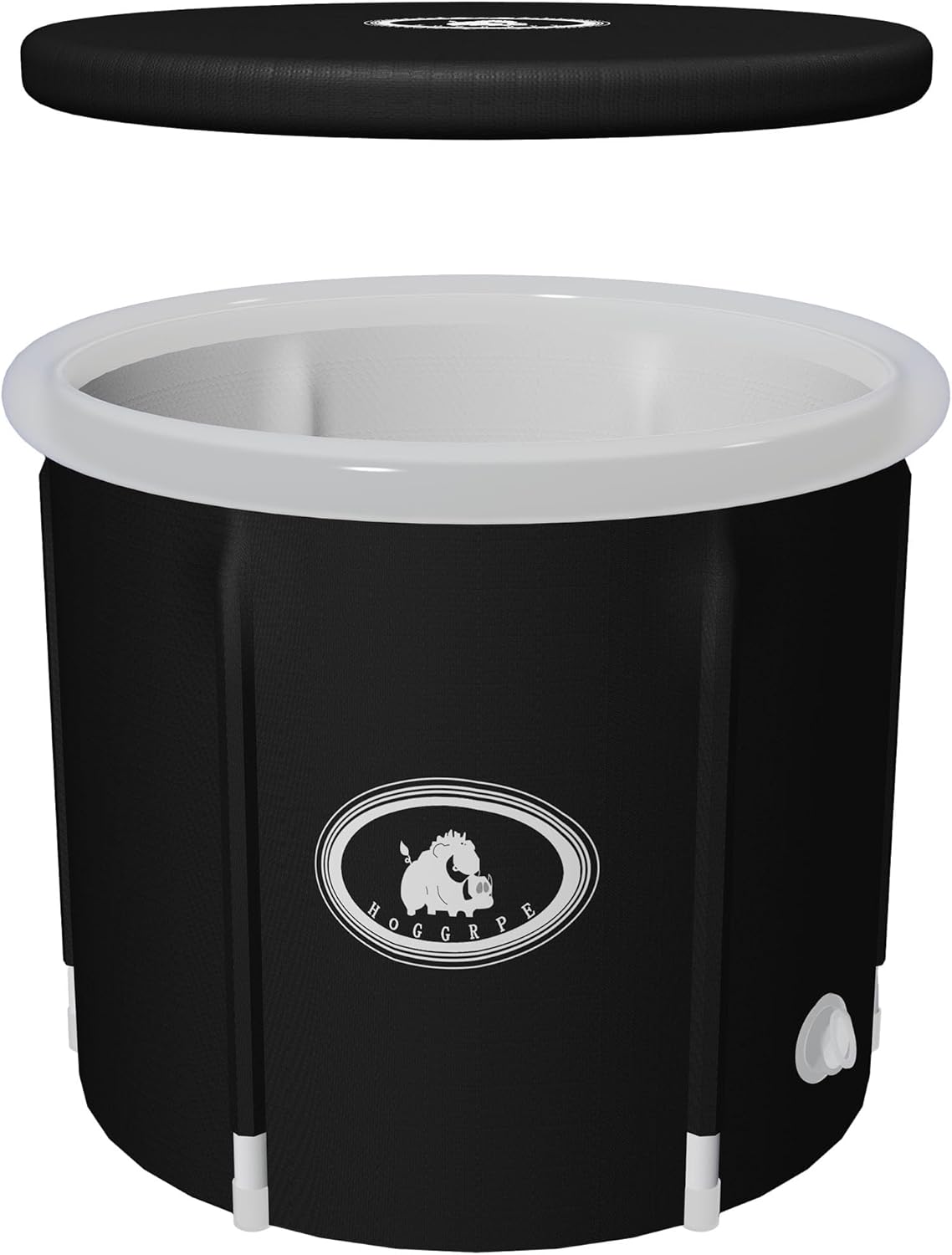 Portable Ice Bath Tub for Athletes - Large Inflatable Cold Plunge Tub with Cover, Nylon Fabric Ice Plunge Tub for Recovery, Cold Water Therapy Pod Outdoor for adults at Home 31.5 IN