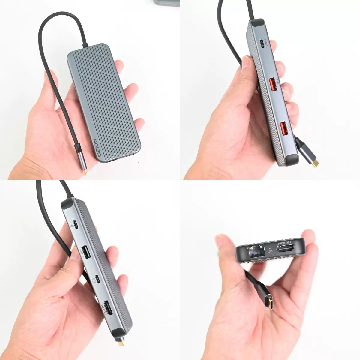 Multi-Port Laptop Docking Station - 0.3m 9-in-1 2HDMI4K@60Hz+USB-C8K@30Hz+PD100W+3USB+Gigabit Ethernet+USB