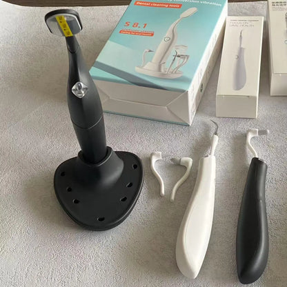 Sonic Vibration Dental Cleaner with Interchangeable Cleaning Heads