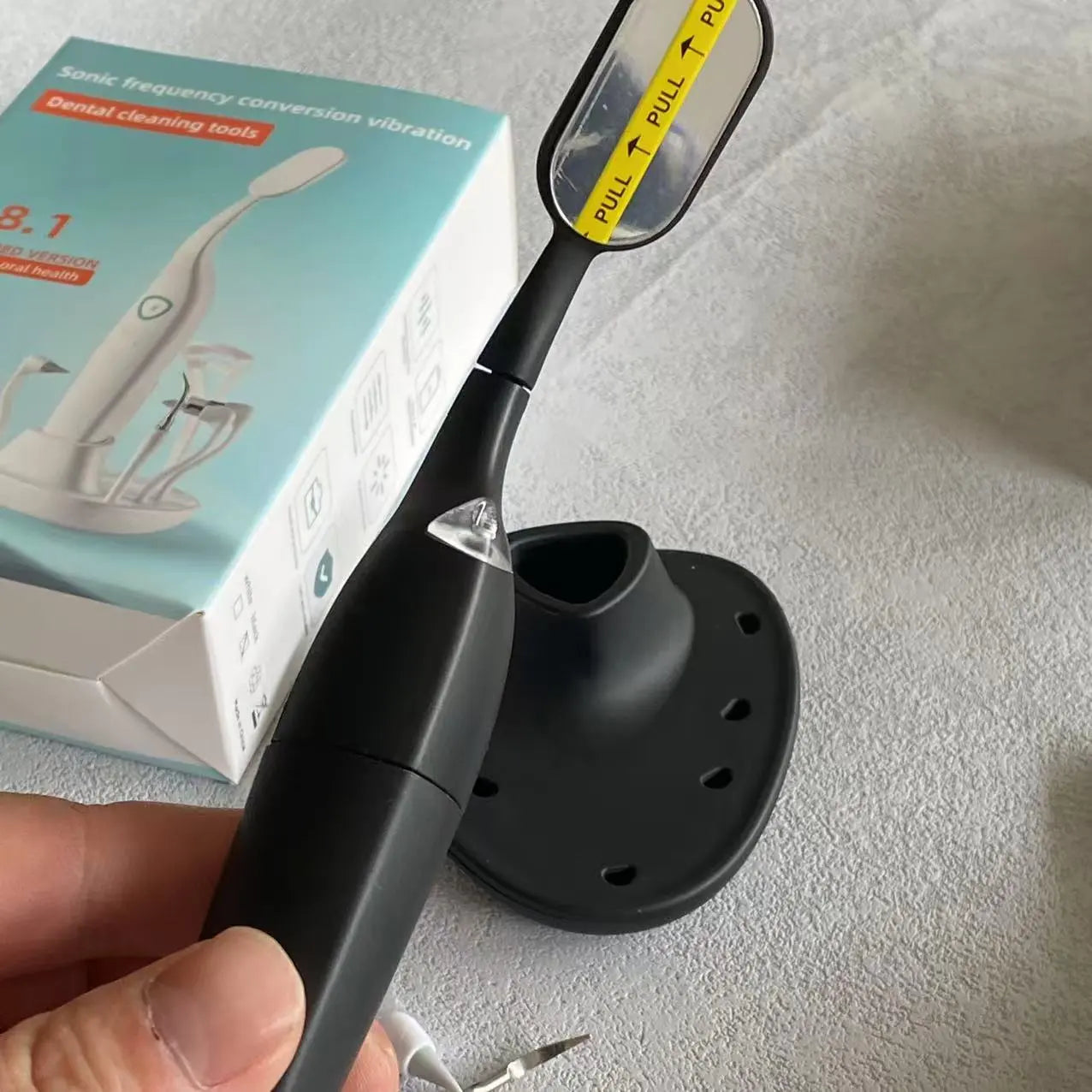 Sonic Vibration Dental Cleaner with Interchangeable Cleaning Heads