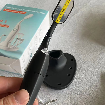 Sonic Vibration Dental Cleaner with Interchangeable Cleaning Heads