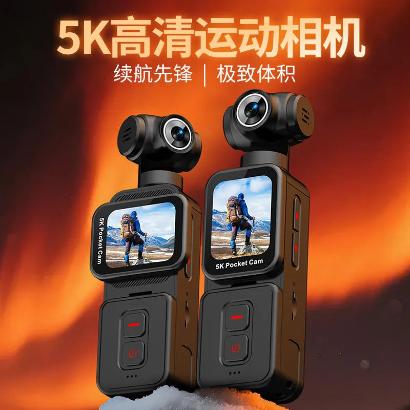 K28 5K Handheld Action Camera with Rotating Lens