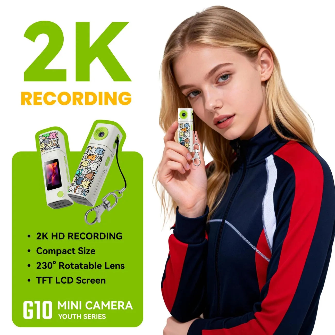 G10 Thumb-Size Pocket Sports Digital Camera