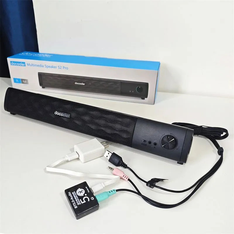 RGB Powered Desktop Soundbar Speaker for Computers