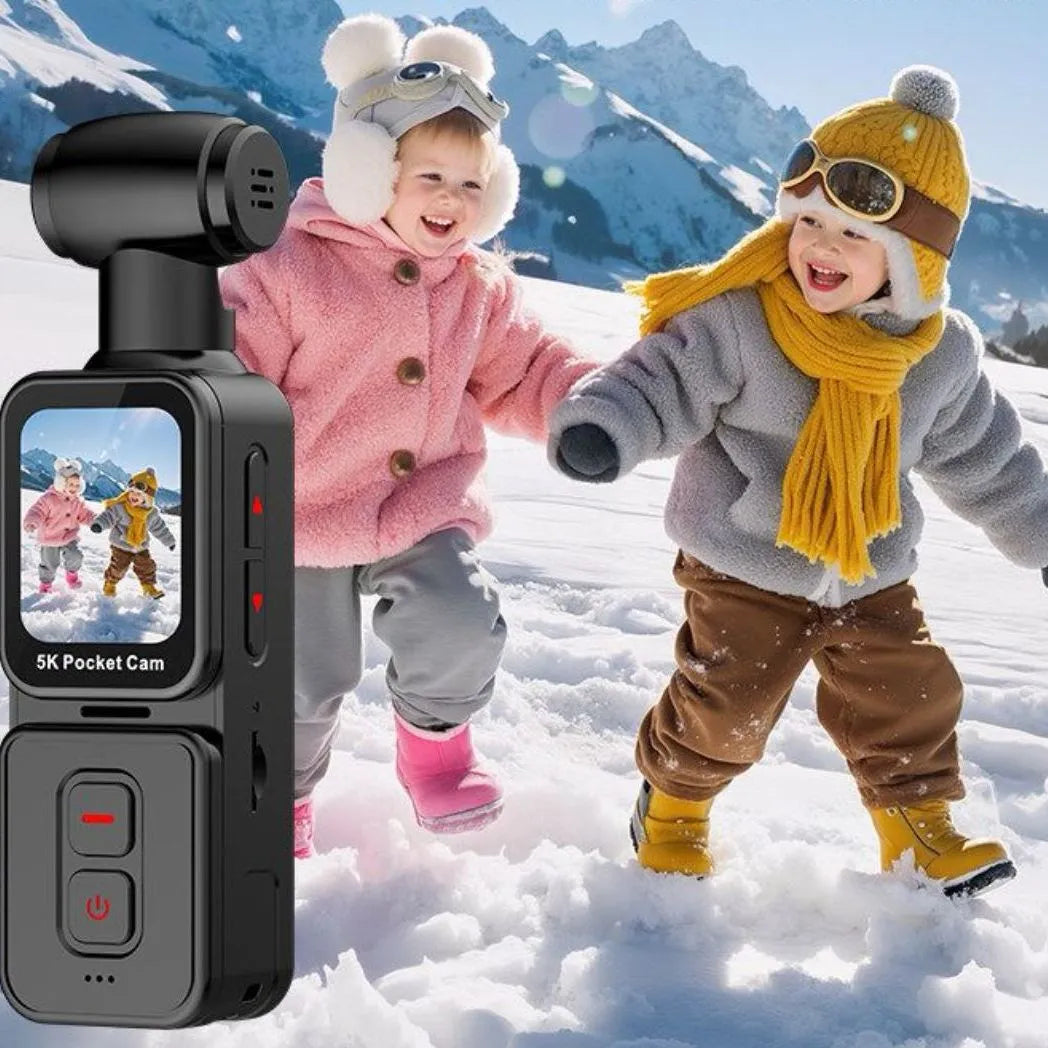 K28 5K Handheld Action Camera with Rotating Lens