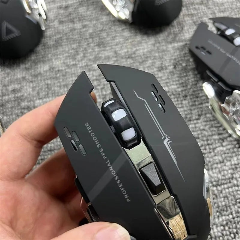 Rechargeable Silent Dual-Mode Wireless Bluetooth Mouse