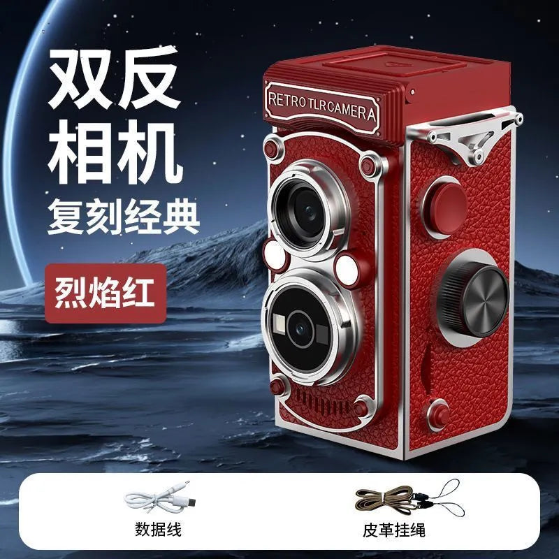 LK-019 Retro Twin-Lens Mini CCD Digital Camera
