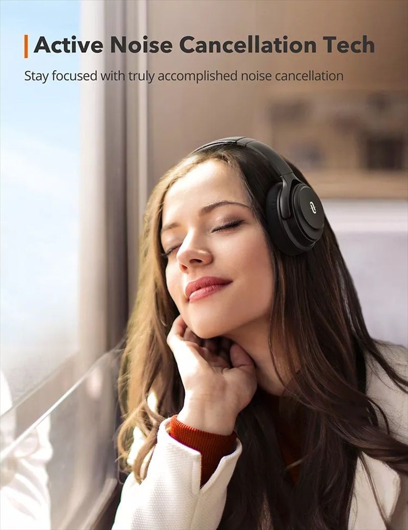TaoTronics ANC Over-Ear Bluetooth Headphones with aptX Bass