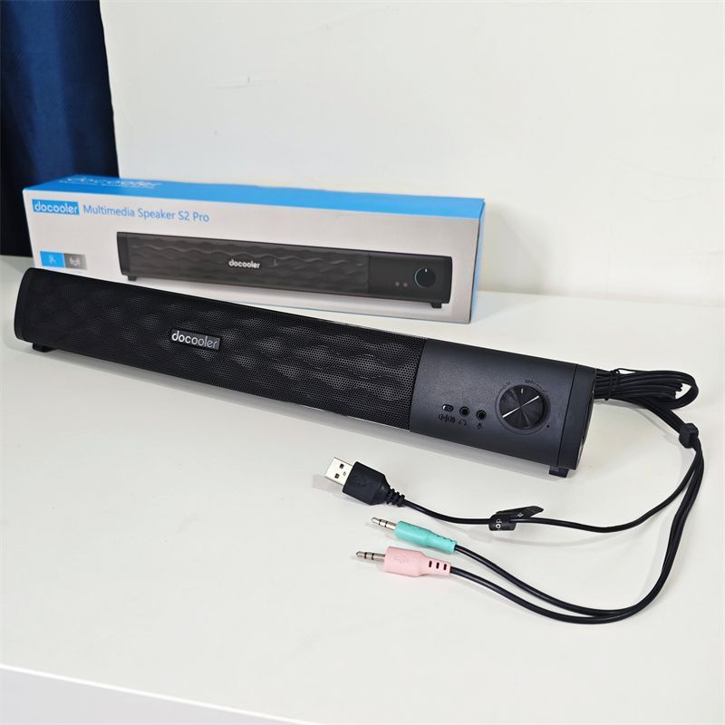 RGB Powered Desktop Soundbar Speaker for Computers