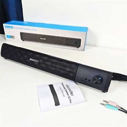 RGB Powered Desktop Soundbar Speaker for Computers