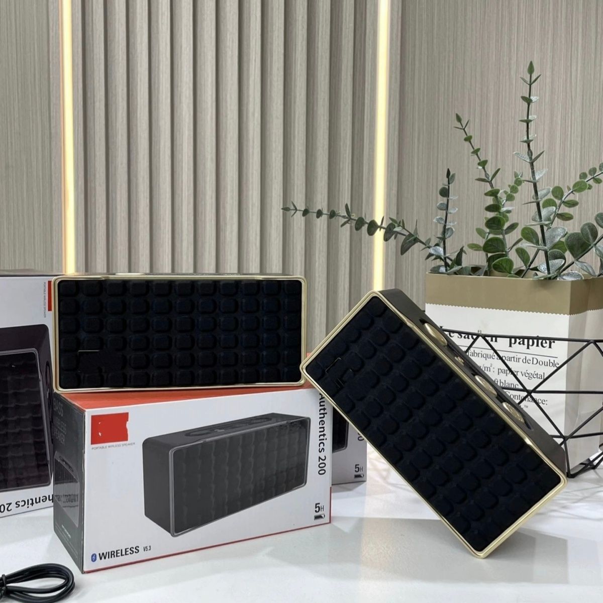 JBI Portable Bluetooth Speaker with USB, TF Card, FM and Tone Controls
