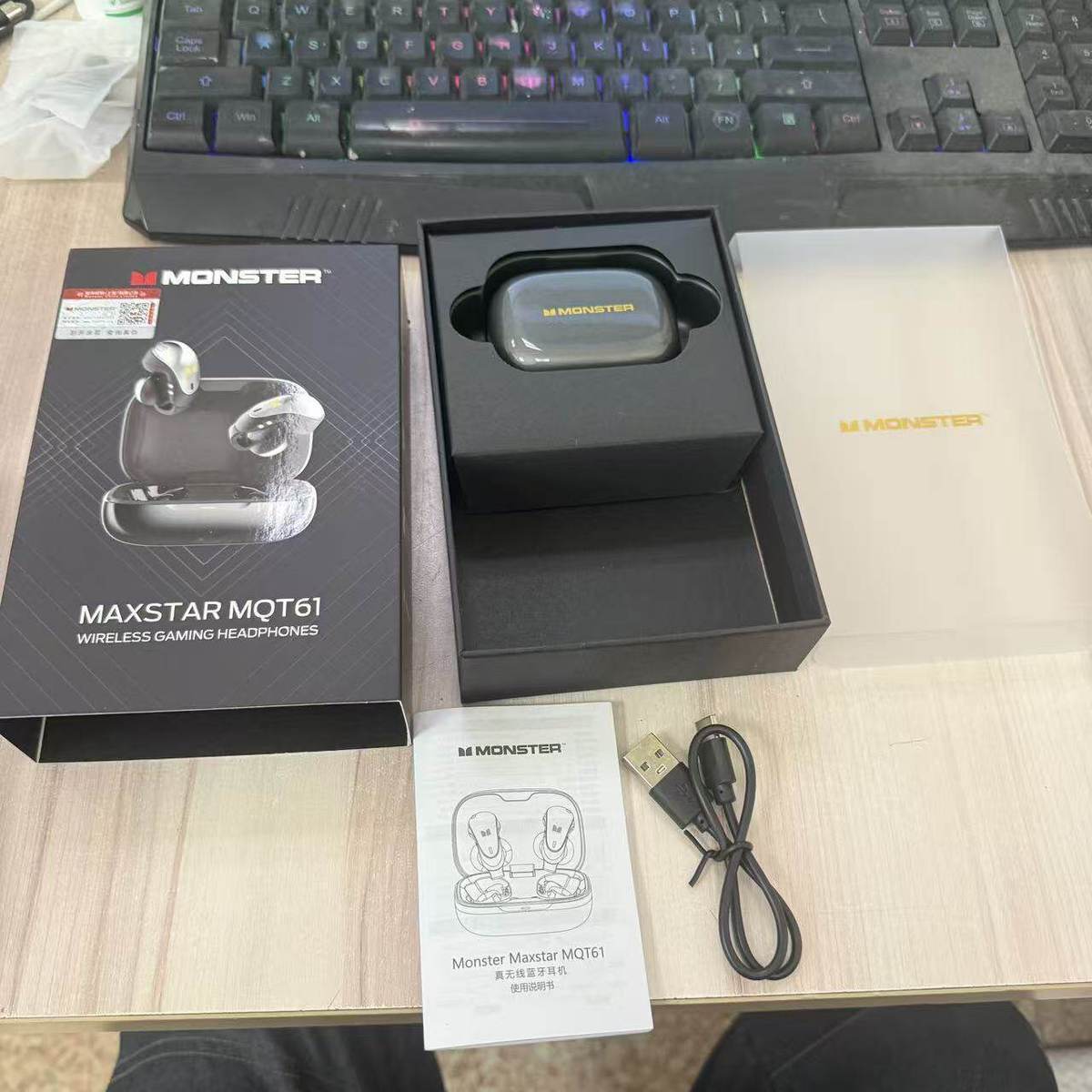 Monster MQT61 Open-Ear Clip True Wireless Earbuds
