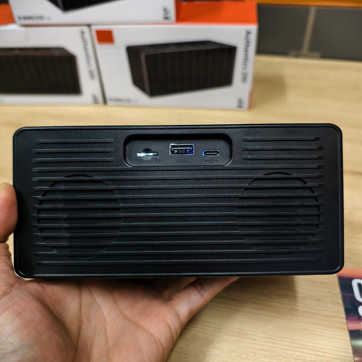 JBI Portable Bluetooth Speaker with USB, TF Card, FM and Tone Controls