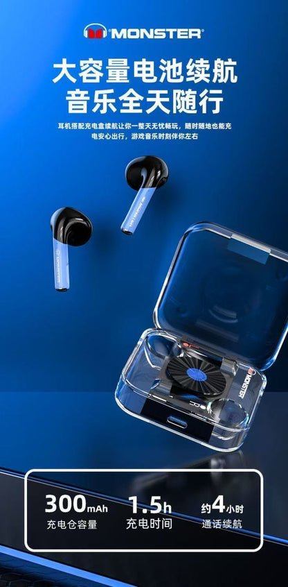 Monster MQT61 Open-Ear Clip True Wireless Earbuds
