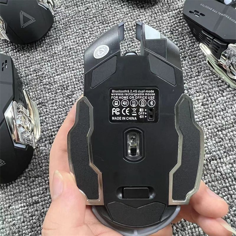 Rechargeable Silent Dual-Mode Wireless Bluetooth Mouse