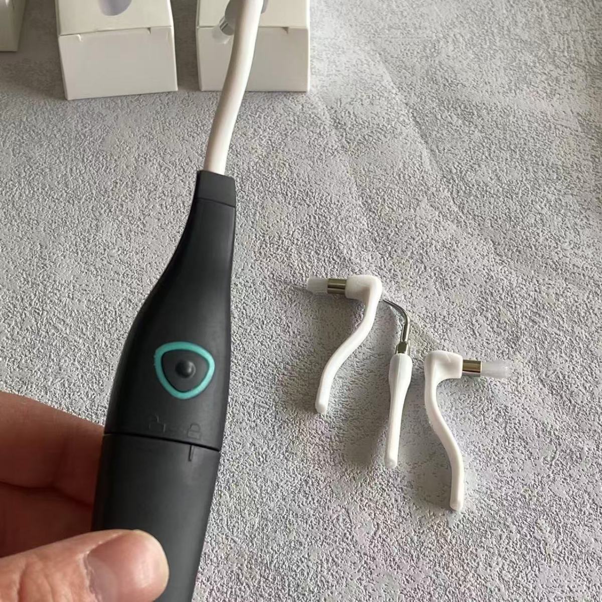 Sonic Vibration Dental Cleaner with Interchangeable Cleaning Heads