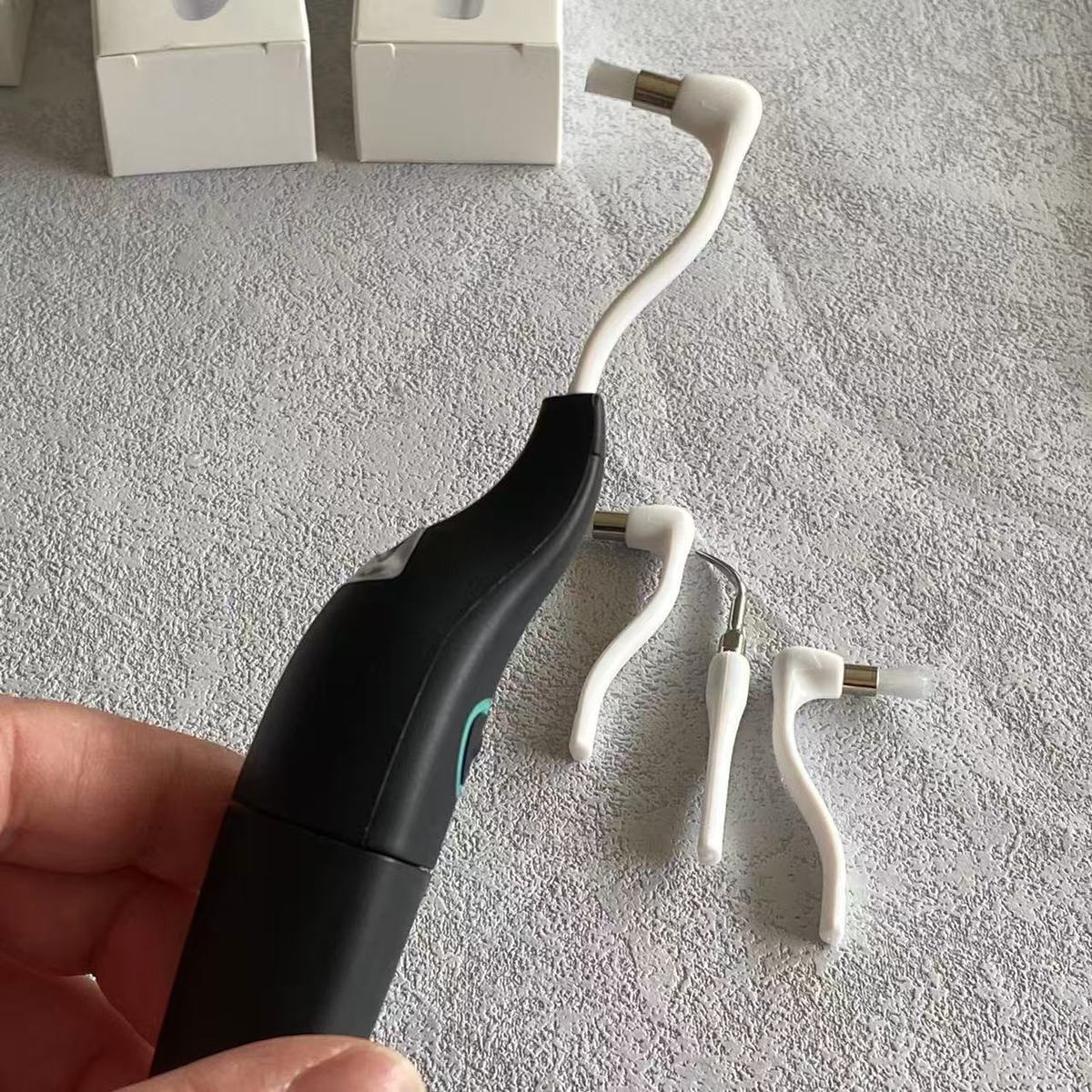 Sonic Vibration Dental Cleaner with Interchangeable Cleaning Heads