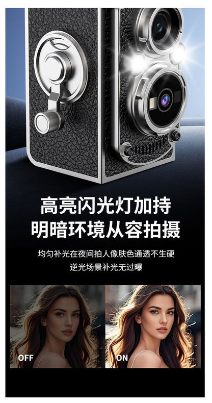 LK-019 Retro Twin-Lens Mini CCD Digital Camera