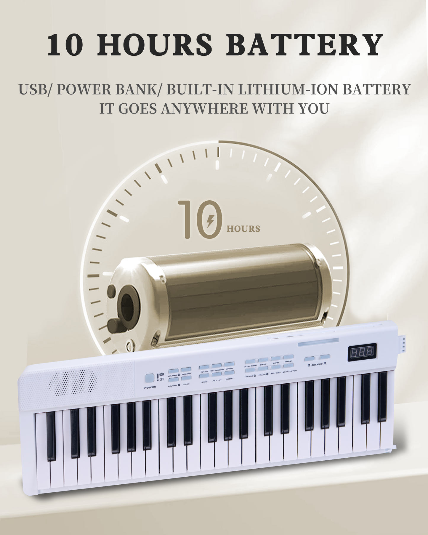 88 Key Folding Piano Keyboard, Full-Size Semi-Weighted Key Portable Piano Keyboard with Light up Keys Wireless & MIDI 88 Keys Foldable Electronic Keyboard Piano for Beginners, Kids, Adults