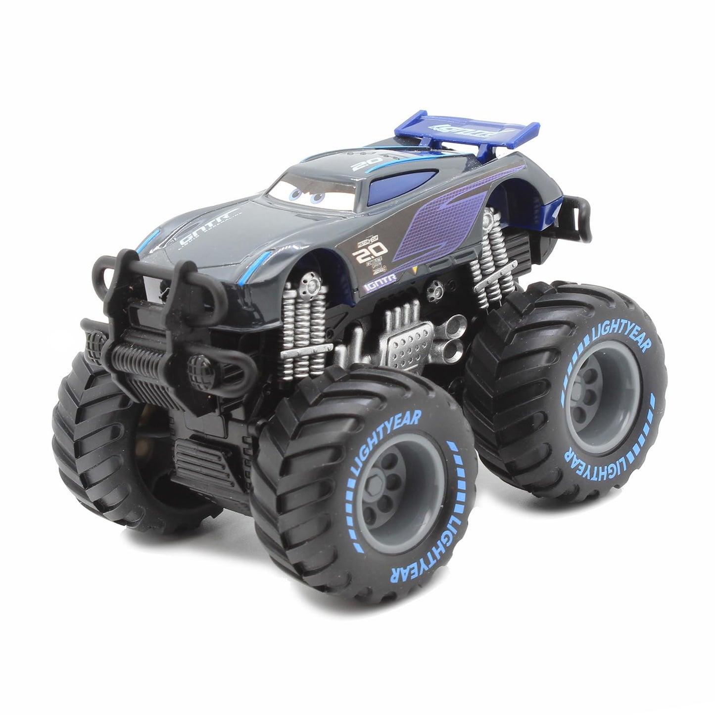 Monster Truck Disney Pixar Cars 1:55 Diecast Car Set Big Wheel Buggy Toy Car (Jackson Storm)