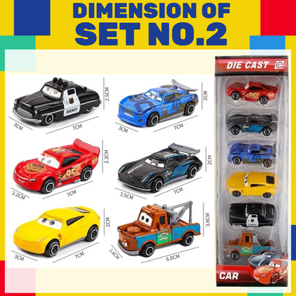 12pcs Disney Pixar Cars 3 Diecast Models Metal Mini Racers Toys Set Birthday Party Gifts Toy - Lightning McQueen & More Fridends