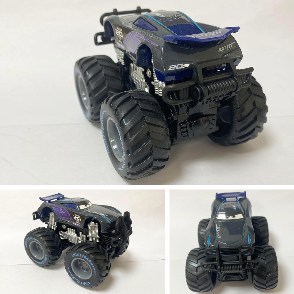 Monster Truck Disney Pixar Cars 1:55 Diecast Car Set Big Wheel Buggy Toy Car (Jackson Storm)