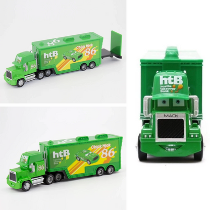 Set of 2 Disney Pixar Cars No.86 Chick Hicks Truck & Car Diecast Toys 1:55 Scale Cars Models