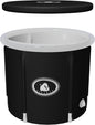 Portable Ice Bath Tub for Athletes - Large Inflatable Cold Plunge Tub with Cover, Nylon Fabric Ice Plunge Tub for Recovery, Cold Water Therapy Pod Outdoor for adults at Home 31.5 IN