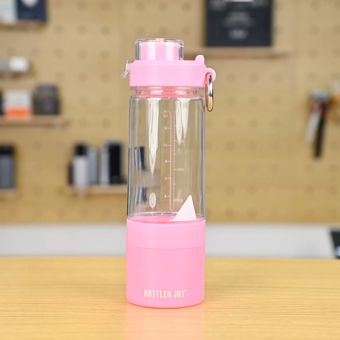 BOTTLED JOY Protein Shaker Bottle - 0.7L Sports Fitness Mixing Cup
