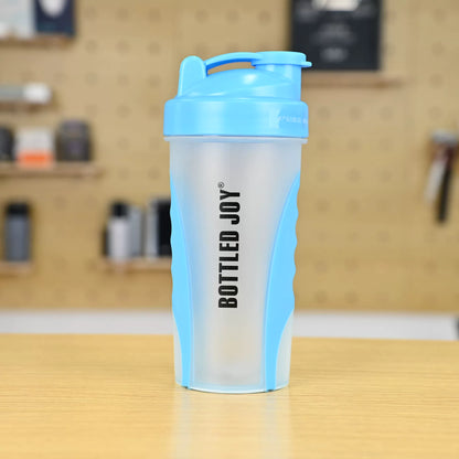 BOTTLED JOY Protein Shaker Bottle - 0.7L Sports Fitness Mixing Cup