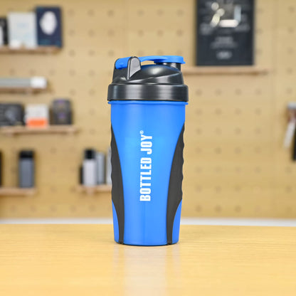 BOTTLED JOY Protein Shaker Bottle - 0.7L Sports Fitness Mixing Cup