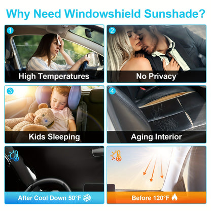 8-Piece Model Y Sunshade Kit | Privacy Shades for 2019-2024 Model Y