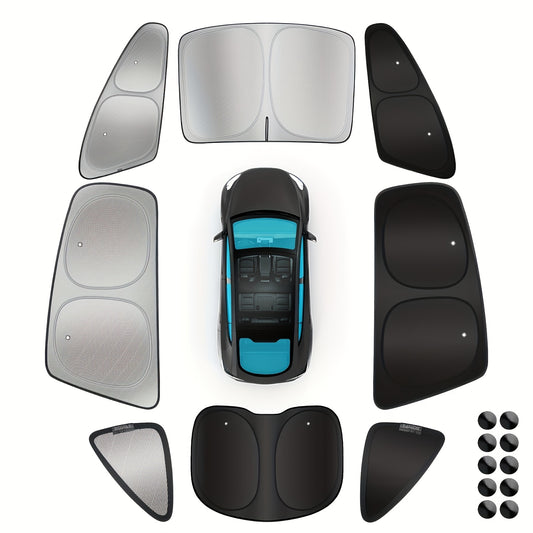 8-Piece Model Y Sunshade Kit | Privacy Shades for 2019-2024 Model Y