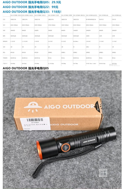 AIGO OUTDOOR tactical flashlight