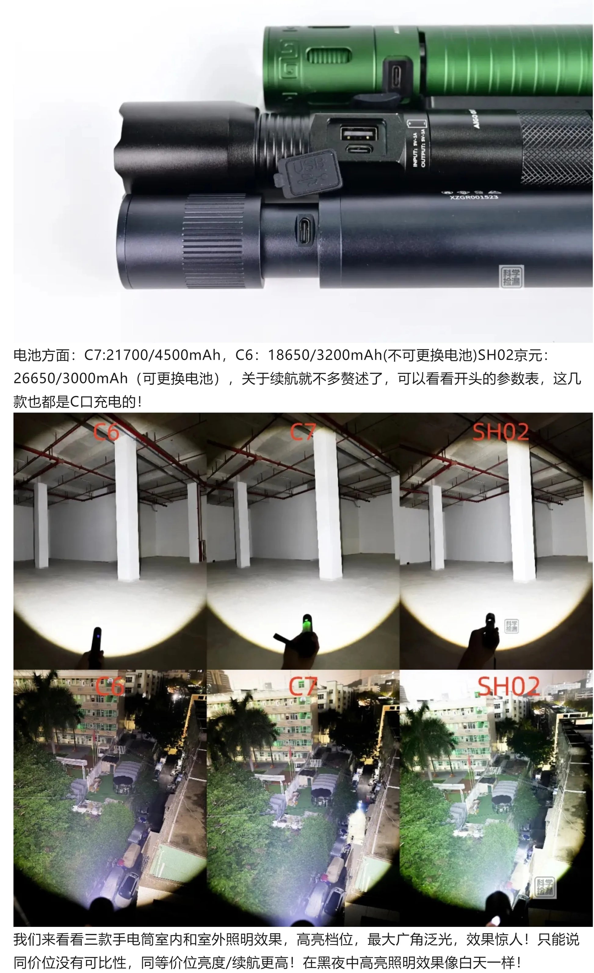 AIGO Multifunction Flashlight Emergency Light Seat