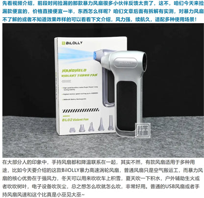 High-Speed Turbo Handheld Fan 150000 RPM