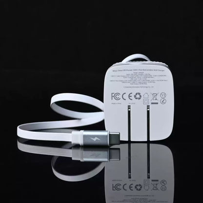 MOKIN 30W GaN Retractable Cable Charger 1A1C Fast 