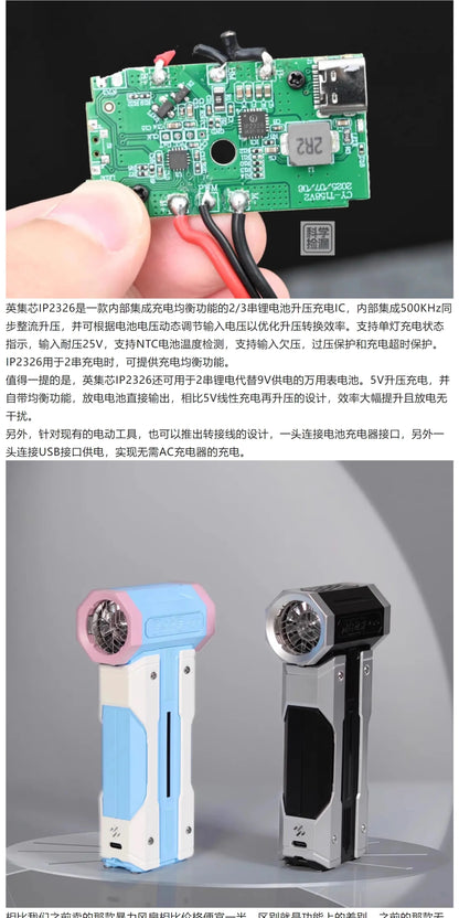 High-Speed Turbo Handheld Fan 150000 RPM