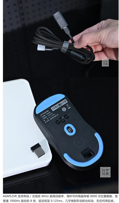 ANTGAMER AGM535R Tri-Mode Gaming Mouse 8K