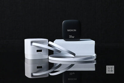 MOKIN 30W GaN Retractable Cable Charger 1A1C Fast 