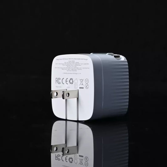 MOKIN 30W GaN Retractable Cable Charger 1A1C Fast 