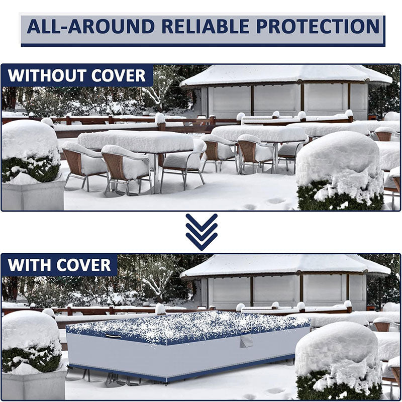 Waterproof Rectangular Patio Furniture Cover | Durable 600D Oxford Fabric