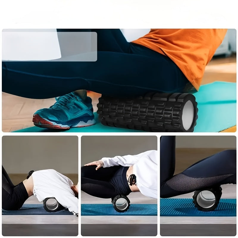 6-Piece Muscle Recovery Kit | Foam Roller, Yoga Stick & Massage Balls