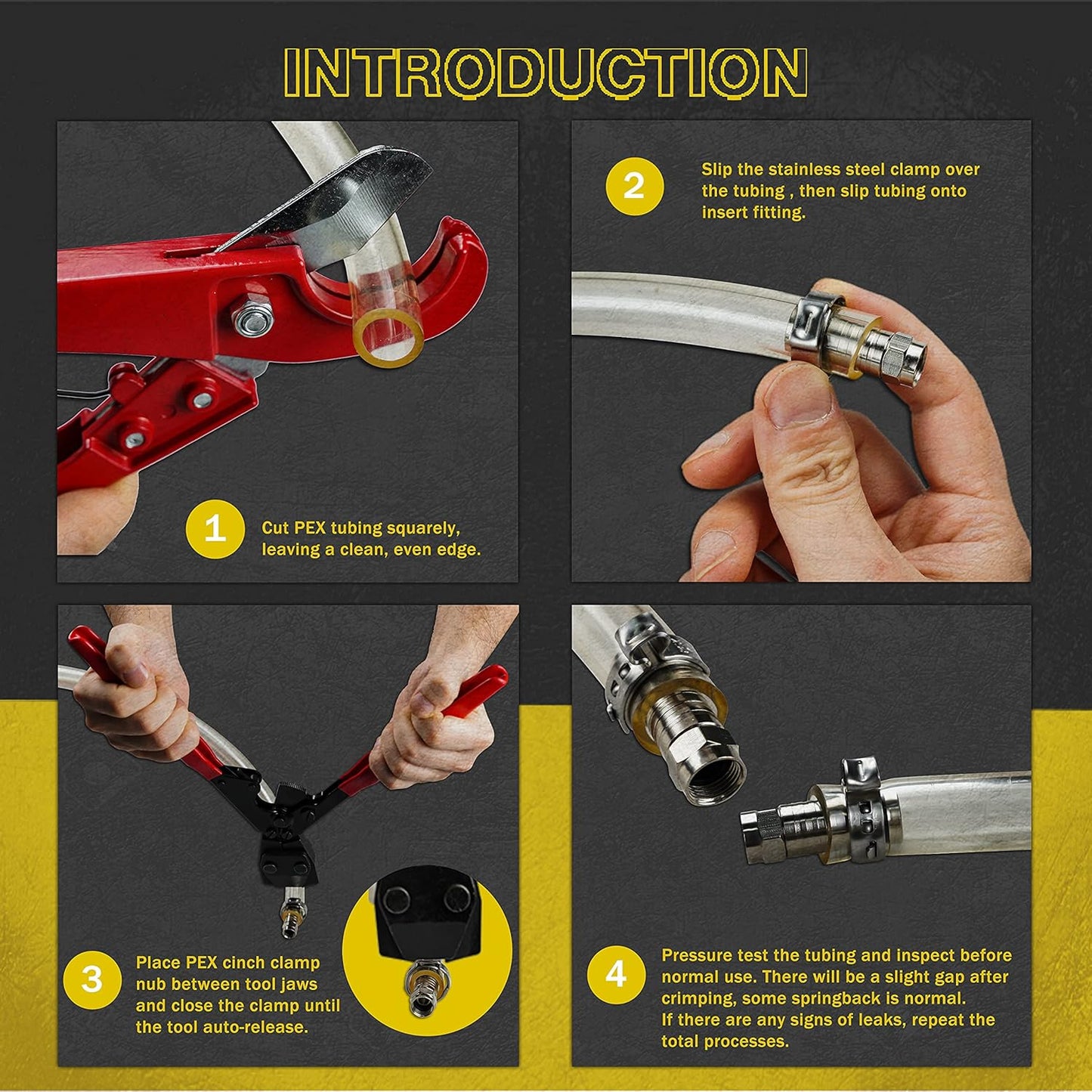 Ratchet PEX Crimping Tool & Pipe Cutter | ASTM 2098 Compliant