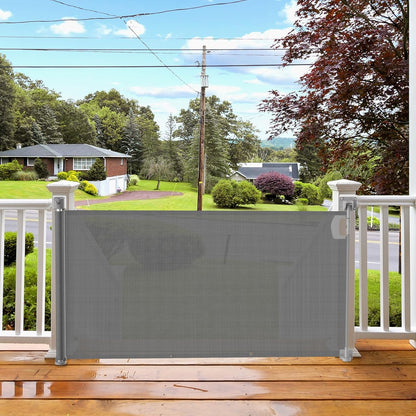 Retractable Mesh Dog Gate | 34" Tall, Expands to 118" Wide