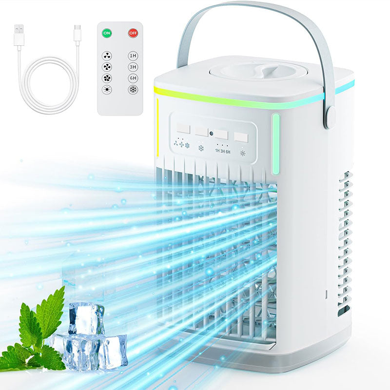 Portable Air Conditioner | Personal Evaporative Air Cooler with 3 Speeds & Timer
