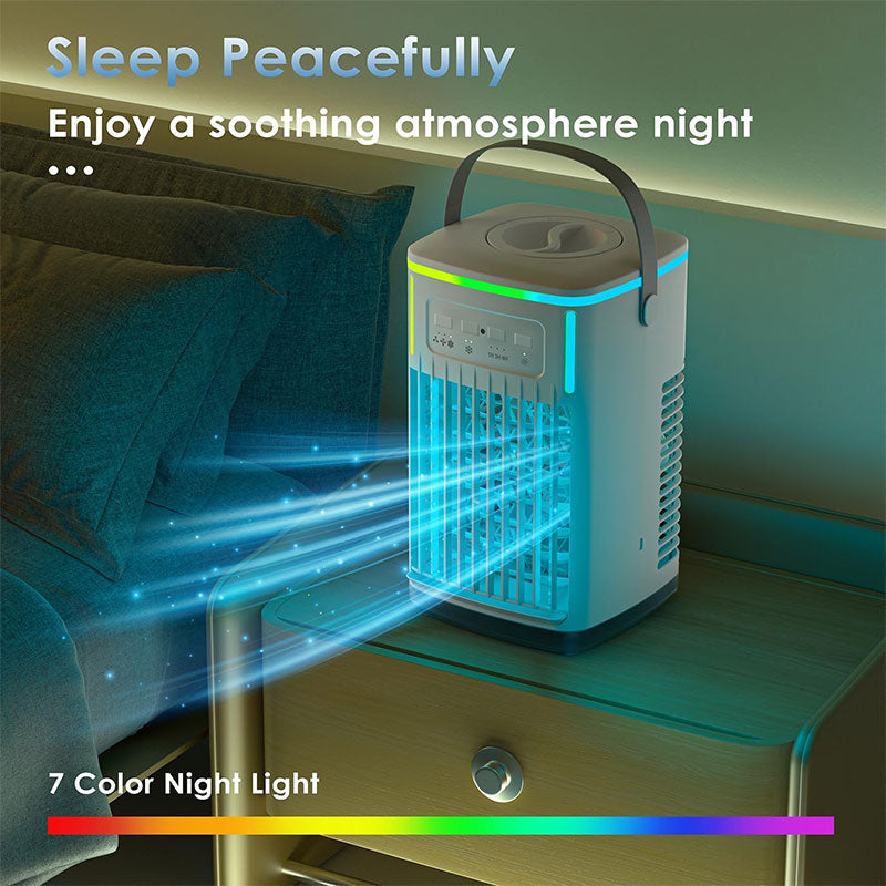 Portable Air Conditioner | Personal Evaporative Air Cooler with 3 Speeds & Timer