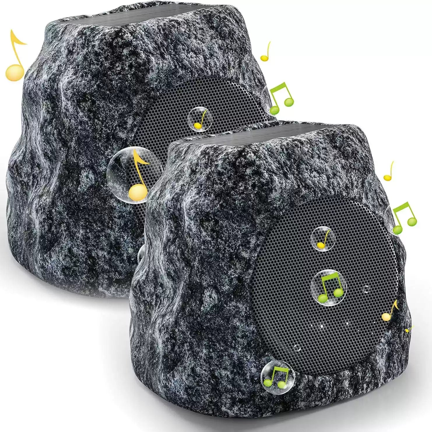 30W IPX7 Solar Outdoor Rock Bluetooth Speaker