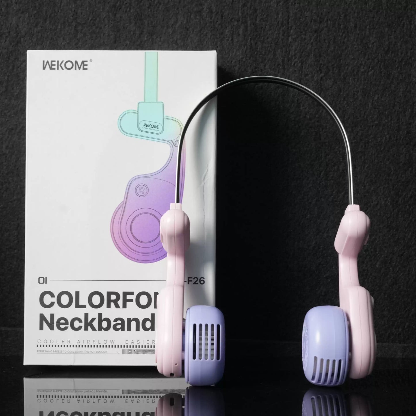 Rechargeable Neck Fan with 5-Speed Cooling